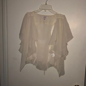 White cover for a dress